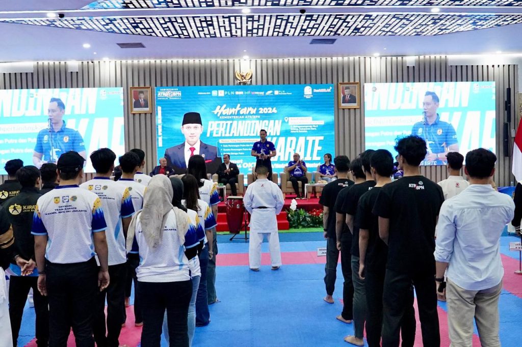 Buka Kejuaraan Karate Hantaru 2024, Menteri AHY Harap Ajang ini Tumbuhkan Rasa Percaya Diri untuk Menjaga Kehormatan Institusi