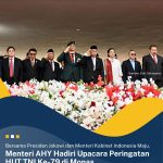 Bersama Presiden Jokowi dan Menteri Kabinet Indonesia Maju, Menteri AHY Hadiri Upacara Peringatan HUT TNI Ke-79 di Monas