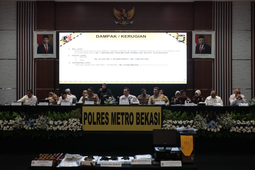 Menteri AHY Ungkap Dua Kasus Tindak Pidana Pertanahan di Kabupaten Bekasi, Selamatkan Potensi Kerugian hingga Rp183 Miliar