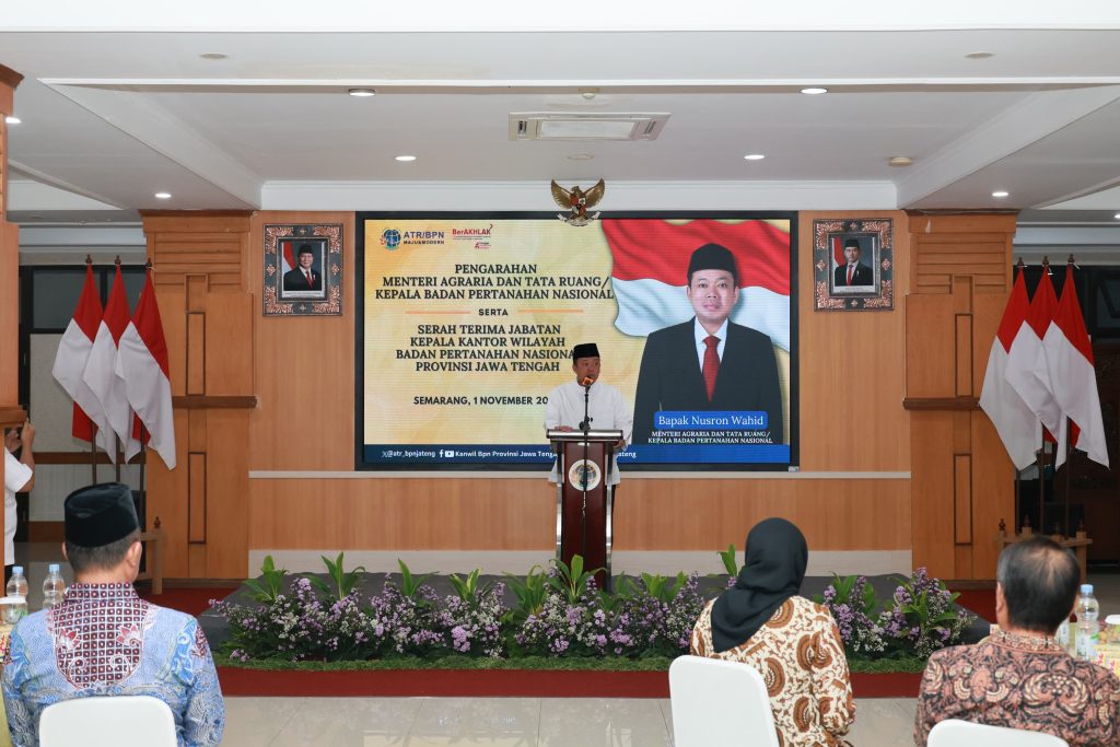 Kunjungan Kerja Pertama ke Jateng, Menteri Nusron: Samakan Gelombang Pemikiran dan Filosofi untuk Mencapai Tujuan