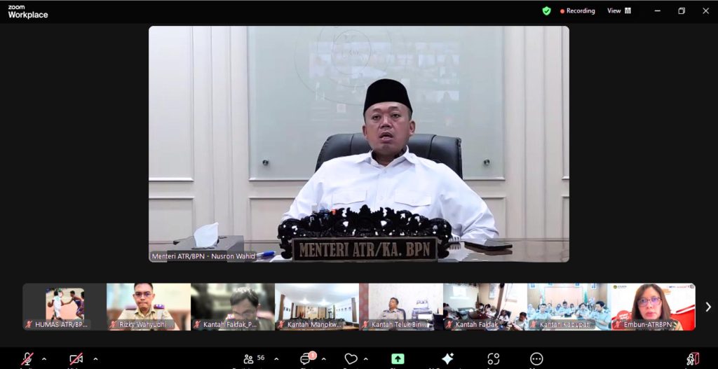 Beri Pengarahan ke Kanwil BPN Provinsi Papua Barat, Menteri Nusron Tekankan Perbaikan dalam Pelayanan Publik