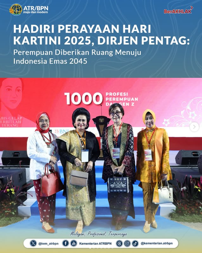 Hadiri Perayaan Hari Kartini 2025, Dirjen Pentag: Perempuan Diberikan Ruang Menuju Indonesia Emas 2045