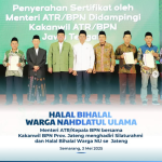 Penyerahan Sertipikat Tanah Wakaf oleh Menteri Agraria dan Tata Ruang/Kepala BPN