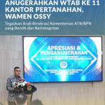 Anugerahkan WTAB ke 11 Kantor Pertanahan, Wamen Ossy Tegaskan Arah Birokrasi Kementerian ATR/BPN yang Bersih dan Berintegritas
