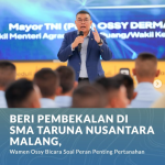 Beri Pembekalan di SMA Taruna Nusantara Malang, Wamen Ossy Bicara Soal Peran Penting Pertanahan