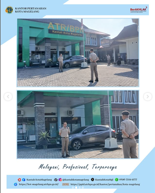 Apel Pagi Kantor Pertanahan Kota Magelang