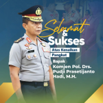 Segenap jajaran Kementerian ATR/BPN mengucapkan selamat dan sukses atas kenaikan pangkat Bapak Komjen Pol. Drs. Pudji Prasetijanto Hadi, M.H. selaku Sekretaris Jenderal Kementerian ATR/BPN.