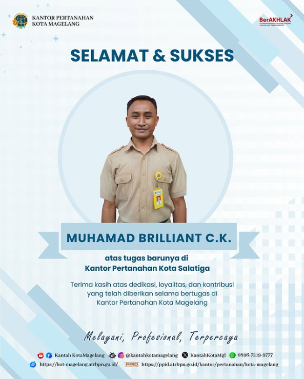 Selamat dan Sukses di tempat yang baru