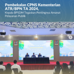 Pembekalan CPNS Kementerian ATR/BPN TA 2024, Kepala BPSDM Tegaskan Pentingnya Amanat Pelayanan Publik