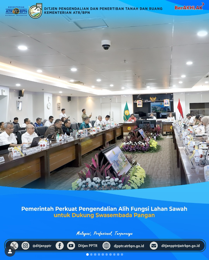 Pemerintah Perkuat Pengendalian Alih Fungsi Lahan Sawah untuk Dukung Swasembada Pangan