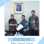 Sinergi Kuat untuk Magelang Maju! Kepala Kantor Pertanahan Kota Magelang audiensi dengan Wali Kota, perkuat kolaborasi dan serahkan sertipikat aset Pemkot.