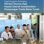 Cegah Sengketa Pertanahan, Menteri Nusron Ajak Kepala Daerah Sosialisasikan Pemasangan Tanda Batas Tanah