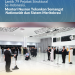 Lantik 79 Pejabat Struktural Se-Indonesia, Menteri Nusron Tekankan Semangat Nationwide dan Sistem Meritokrasi