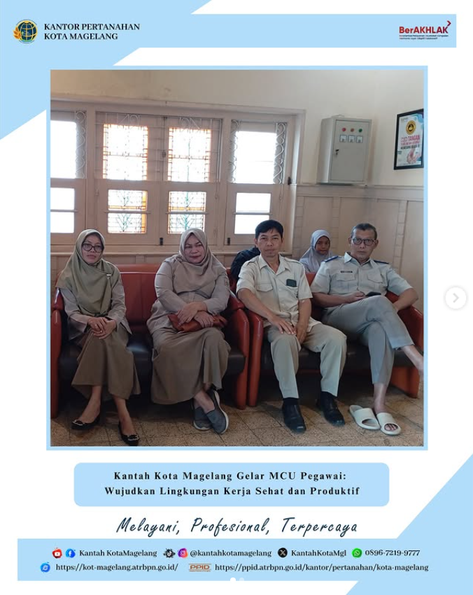 Kantah Kota Magelang Gelar MCU Pegawai: Wujudkan Lingkungan Kerja Sehat dan Produktif