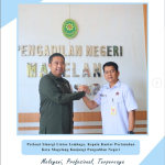 Perkuat Sinergi Lintas Lembaga, Kepala Kantor Pertanahan Kota Magelang Kunjungi Pengadilan Negeri