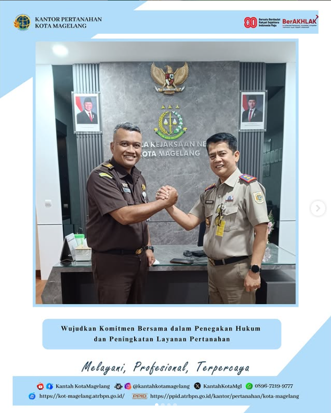 Wujudkan Komitmen Bersama dalam Penegakan Hukum dan Peningkatan Layanan Pertanahan