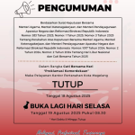Pengumuman Cuti Bersama, 18 Agustus 2025