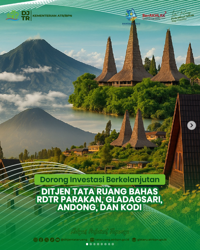 Dorong Investasi Berkelanjutan, Ditjen Tata Ruang Bahas RDTR Parakan, Gladagsari, Andong dan Kodi