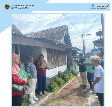 Kantor Pertanahan Kota Magelang Laksanakan Penelitian Lapangan di Kelurahan Panjang