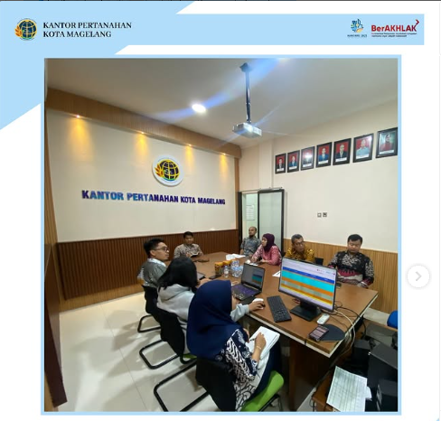 Kantor Pertanahan Kota Magelang Laksanakan Monev Pengelolaan Pendapatan Diterima Dimuka