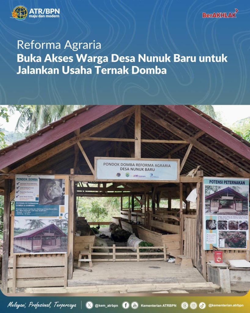 Reforma Agraria Buka Akses Warga Desa Nunuk Baru untuk Jalankan Usaha Ternak Domba