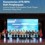 Kementerian ATR/BPN Raih Penghargaan Instansi dengan Pemanfaatan Tanda Tangan Elektronik Paling Masif