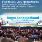 Buka Rakernas 2025, Menteri Nusron: Hasilkan Keputusan yang Optimal dan Berkualitas untuk Meningkatkan Pelayanan kepada Masyarakat