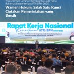 Transformasi Layanan Berintegritas Jadi Tema Rakernas Kementerian ATR/BPN 2025, Wamen Hukum: Salah Satu Kunci Ciptakan Pemerintahan yang Bersih