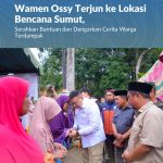 Wamen Ossy Terjun ke Lokasi Bencana Sumut, Serahkan Bantuan dan Dengarkan Cerita Warga Terdampak