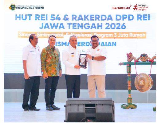 Perkuat Sinergi Akselerasi Program 3 Juta Rumah, Kakanwil BPN Provinsi Jateng Hadiri Rakerda REI 2026