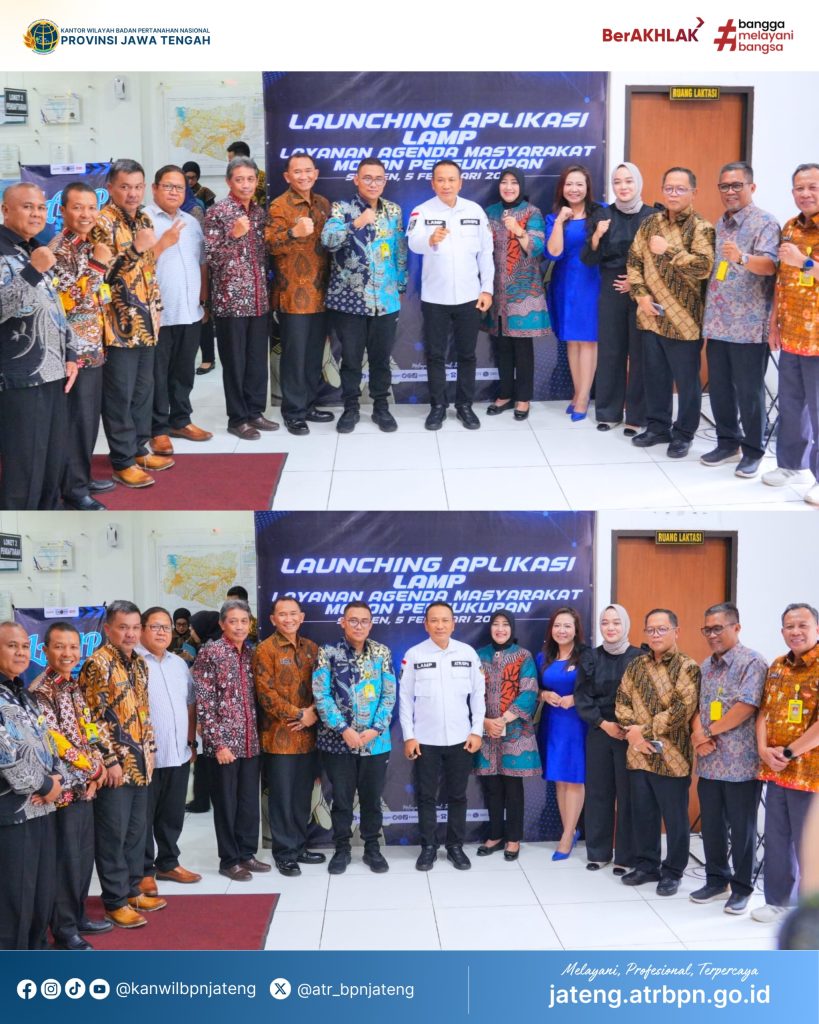 Kakanwil BPN Jawa Tengah Hadiri Peluncuran Inovasi LAMP di Kantor Pertanahan Kabupaten Sragen