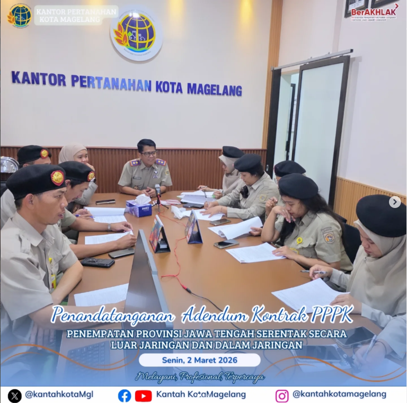 Penandatangan Adendum Kontrak PPPK Penempatan Provinsi Jawa Tengah Serentak Secara Luar Jaring dan Dalam Jaringan