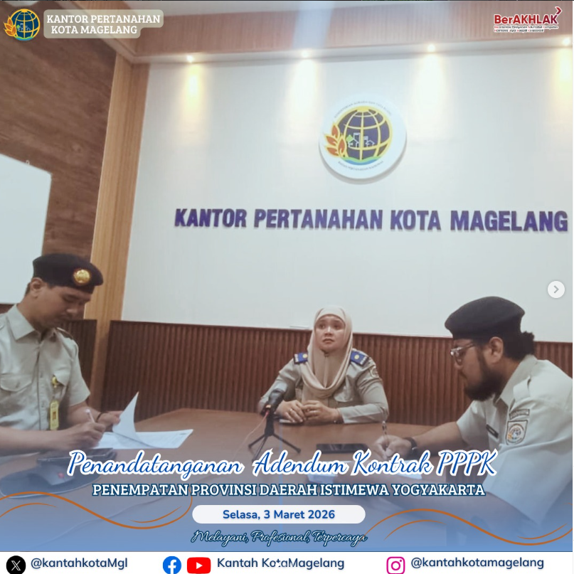 Penandatangan Adendum Kontrak PPPK Penempatan Provinsi Daerah Istimewa Yogyakarta.