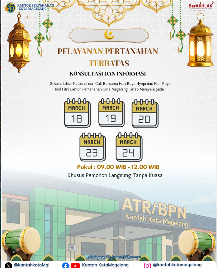 Pelayanan Pertanahan Terbatas Konsultasi dan Informasi