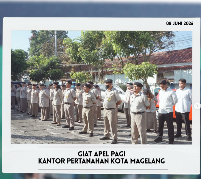 Giat Apel Pagi Kantor Pertanahan Kota Magelang