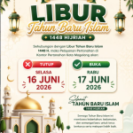 Pengumuman Libur Tahun Baru Islam 1448 Hijrah