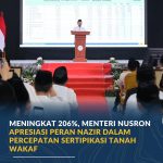 Meningkat 206%, Menteri Nusron Apresiasi Peran Nazir dalam Percepatan Sertipikasi Tanah Wakaf