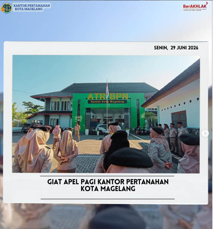 Giat Apel Pagi Kantor Pertanahan Kota Magelang