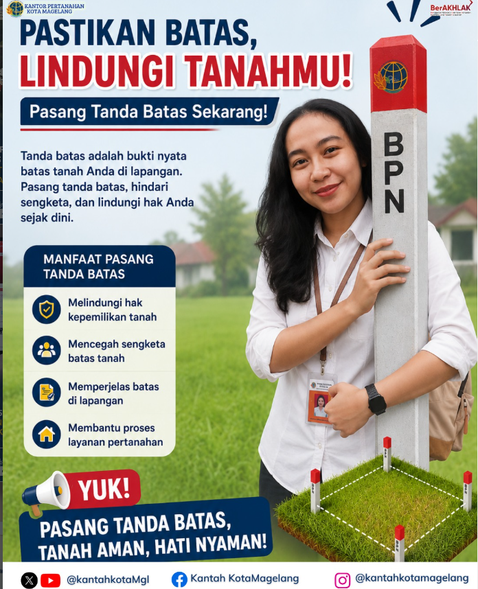 Pastikan Batas , Lindungi Tanahmu Pasang Tanda Batas Sekarang