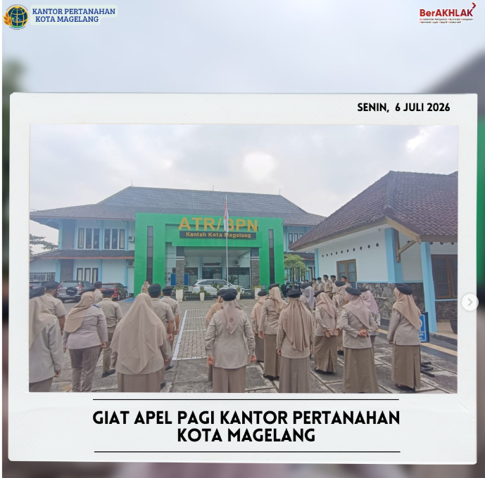 Giat Apel Pagi Kantor Pertanahan Kota Magelang