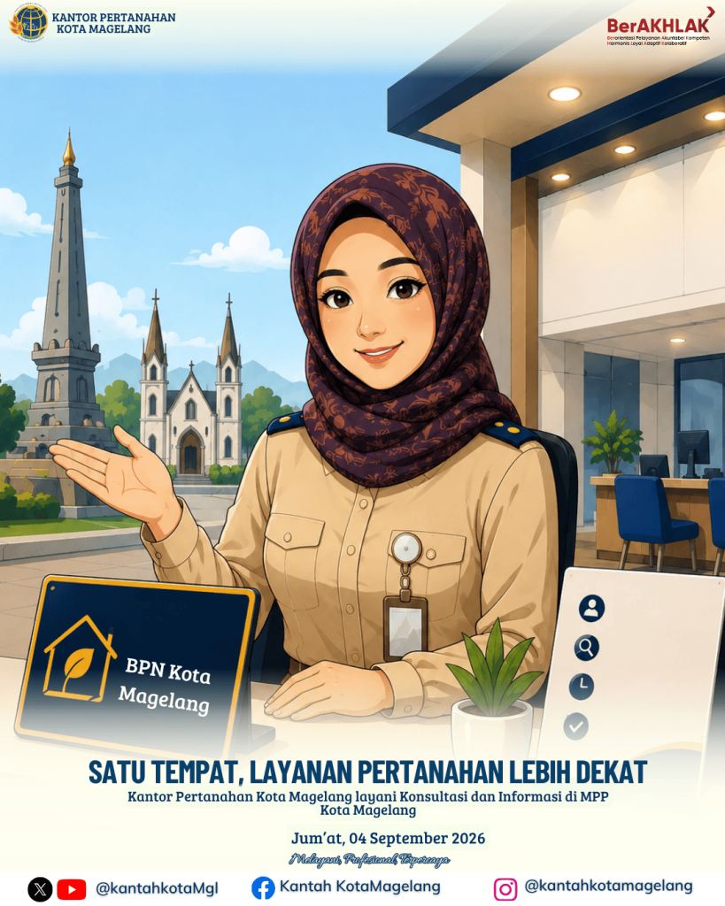 Satu Tempat, Layanan Pertanahan Lebih DekatKantor Pertanahan Kota Magelang Layani Konsultasi dan Informasi di MPP Kota Magelang