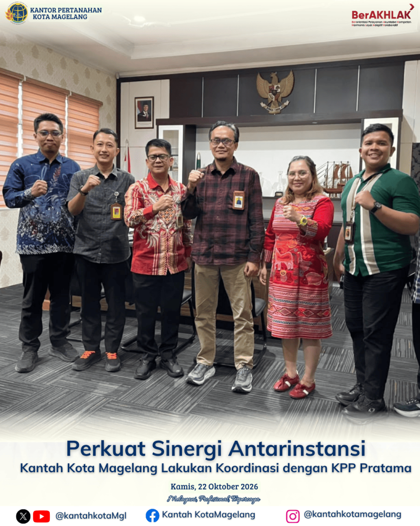 PERKUAT SINERGI ANTARINSTANSI, KANTAH KOTA MAGELANG LAKUKAN KOORDINASI DENGAN KPP PRATAMA