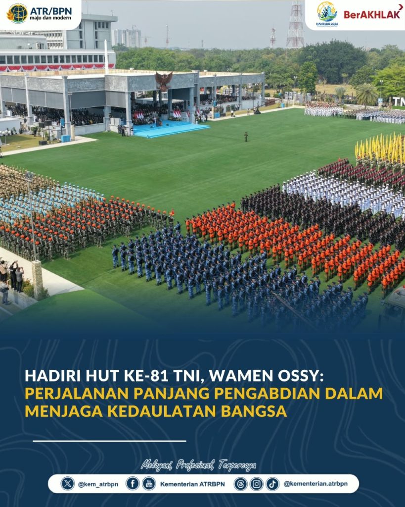 Hadiri HUT ke-81 TNI, Wamen Ossy: Perjalanan Panjang Pengabdian dalam Menjaga Kedaulatan Bangsa